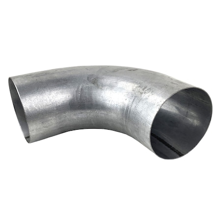 Heavy Duty Mfg Elbow, Exhaust, 90 Deg, Short Radius, Od Both Ends, Aluminized, 5 In. Dia, 10.5 In 12A-550A